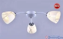 Люстра потолочная 3*E27 60W РС20679 WT+CR/3C