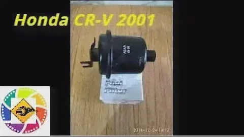 Honda CR-V  2001г. замена бензофильтра   replacement of the benzofilter