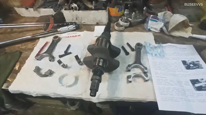 замена коренных вкладышей и сборка коленвала двигателя 2V91W CF moto X8