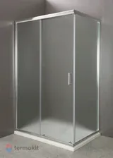 Душевой уголок прямоугольный, хром BelBagno UNO-AH-1-120/80-P-Cr