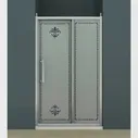 Душевая дверь Cezares Retro-BF-1 RETRO-BF-1-110-PP-Cr раздвижная 110 см, стекло матовое
