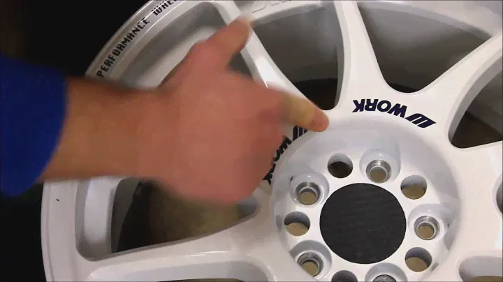 WORK EMOTION CR KAI Racing Wheels Sticker install