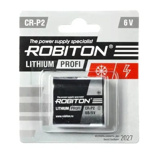 Батарейка CR-P2 Robiton BL1 14624