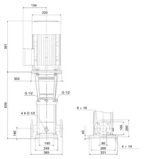 Циркуляционный насос Grundfos CR 45-2-2 A-F-A-E-HQQE