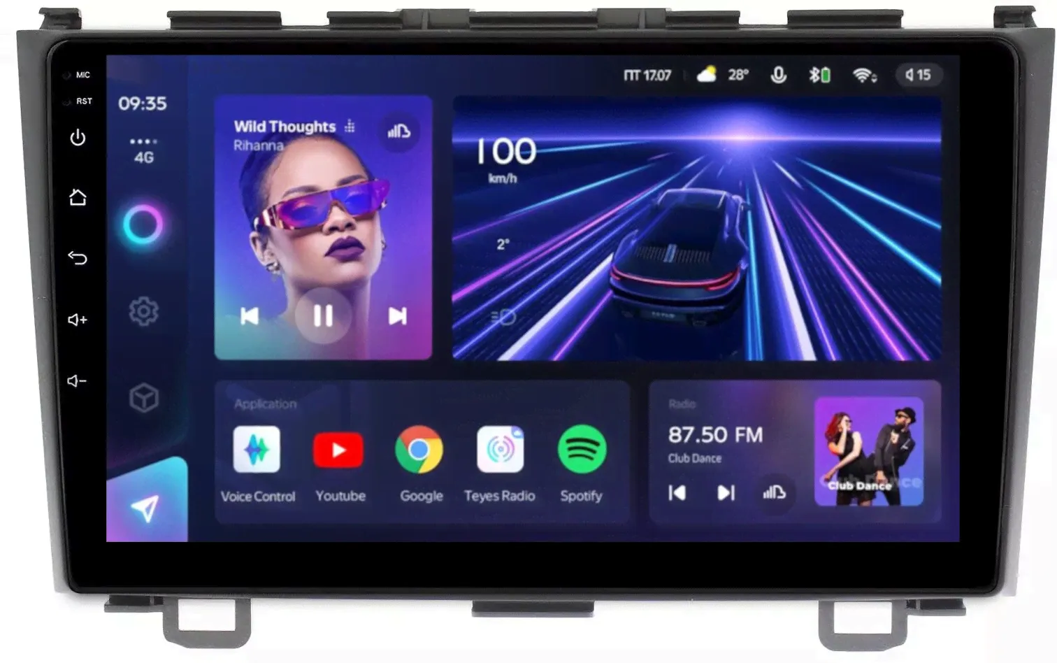 Магнитола для Honda CR-V 2006-2012 - Teyes CC3 Android 10, ТОП процессор, 4/32 Гб, CarPlay, SIM-слот-0