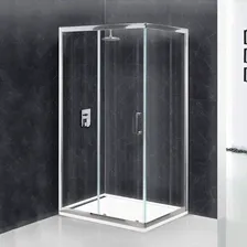 Душевой уголок BelBagno Uno AH 1 100/90 C Cr прямоугольный, двери раздвижные