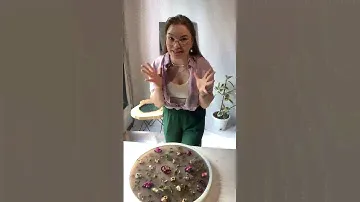 Журнальный стол 50 см цветы и смола 😍🤌 #эпоксиднаясмола #журнальныйстолик #смола #столы #эпоксидка