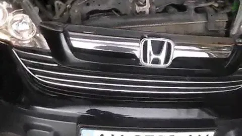 Фара HONDA CRV 3. Замена лампочки H1 ближнего света головной блокфары
