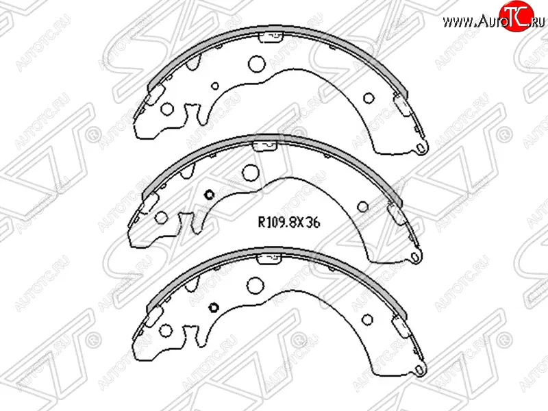 Колодки тормозные задние SAT Honda CR-V RD1,RD2,RD3 (1995-2001)-0