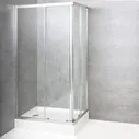 Душевой уголок BelBagno Due AH 2 100/80 C-Cr прямоугольный, двери раздвижные