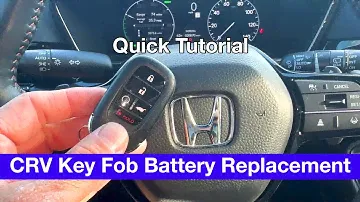 2023 - 2024 Honda CRV Remote Key Fob Battery Replacement
