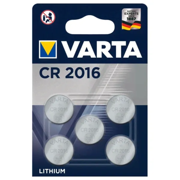 Батарейка VARTA ELECTRONICS CR 2016 (упаковка 2шт) 4008496746385-2