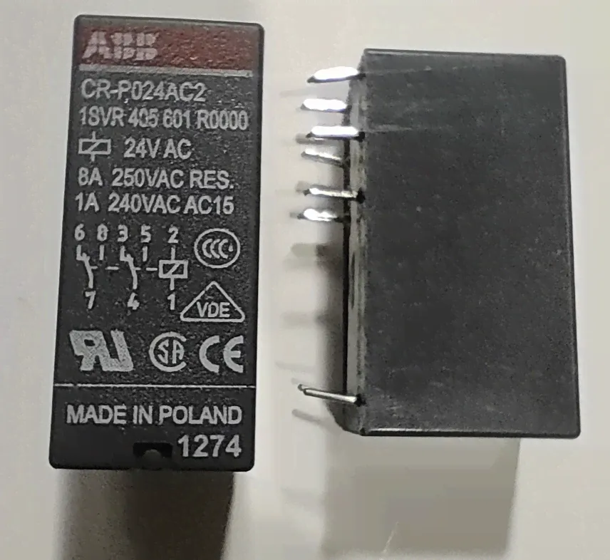 Реле ABB CR-P024AC2 24B AC 2ПК (8А)-1