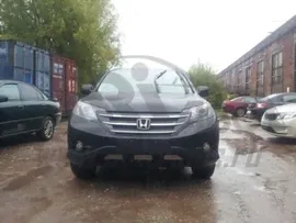 Накладка решетки радиатора Honda CR-V 2012-2015 HCR-V2.4.chrome Strelka