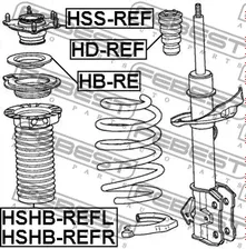 FEBEST HSHB-REFR. Пыльник амортизатора переднего Honda CR-V III/CR-V IV 06>12