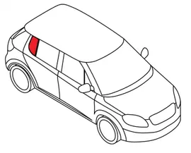 Задняя форточка правая HONDA CR-V