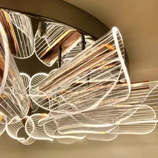 Светодиодная люстра ESTARES LUMIERA 90W CR/GD/CLEAR