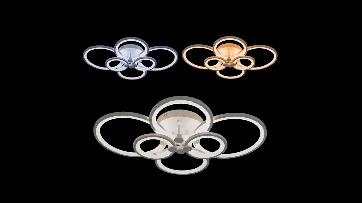 Люстра светодиодная диммируемая с пультом 192W SL-5332/2+2+2 WT DIMMER