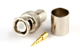 Разъем BNC для кабеля RG-213, обжимной Hyperline CON-BNC-M-RG213-CR