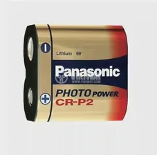 Battery CR-P2, 6VDC, 1400mAh, lithium, PANASONIC