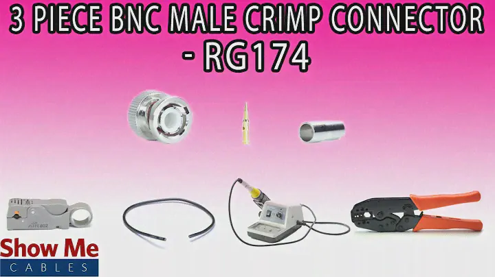 3 Piece BNC Male Crimp Connector For RG58 Plenum - Perfect For DIY Installs!