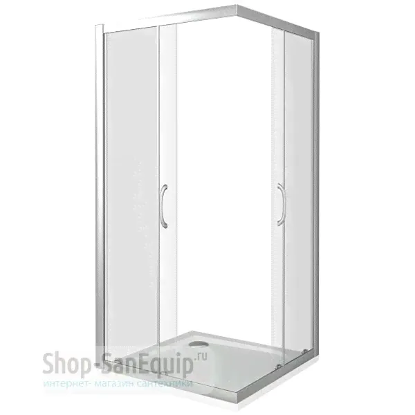 Душевое ограждение GooDDooR Latte CR-80-C-WE 80x80x185 см