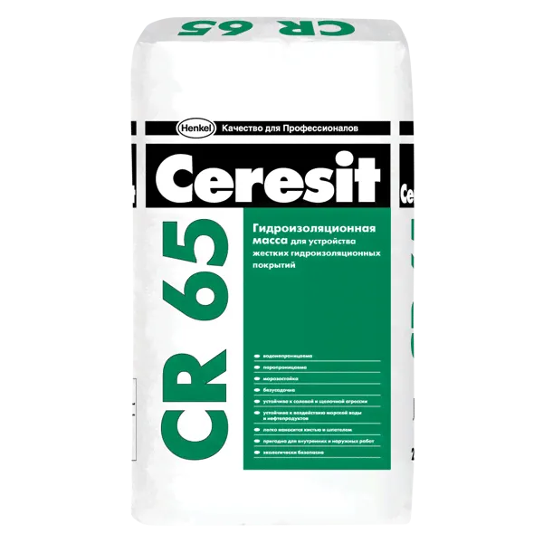 Гидроизоляционная масса Ceresit CR 65 25кг-0