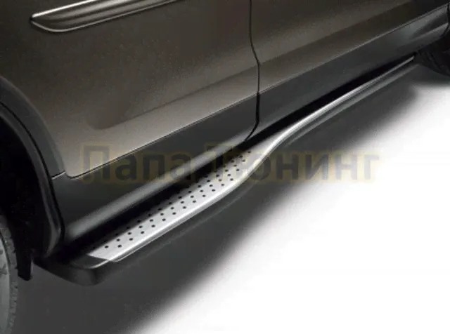 Пороги алюминиевые 2012 style OEM Tuning для Honda CR-V 2012-2015-1