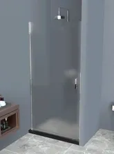 Душевая дверь BelBagno UNO-B-1-60-P-Cr рифленое стекло