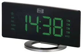 Радиобудильник Max CR-2914 серебристый/черный