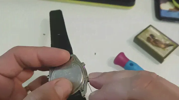 Casio Edifice EFA-109 battery replacement contact, clock set Ac Замена батарейки и