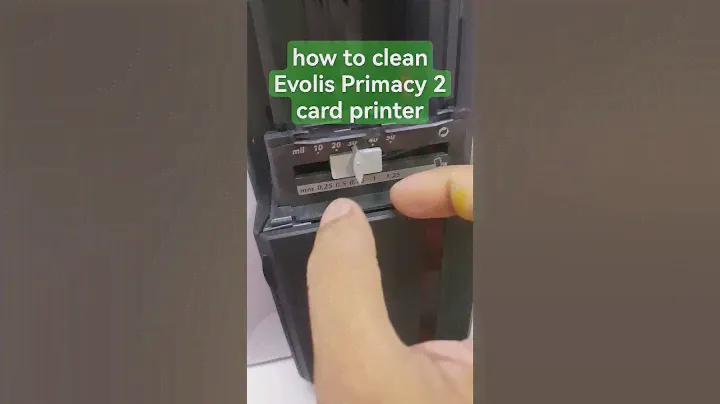 how to clean Evolis Primacy 2 card printer #cardprinter #cleaning #idcard #evolis #01617589582