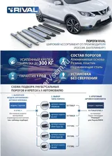 Пороги Honda CR-V III (подножки, площадки) A173ALP.2101.1