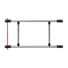 Smartec ST-GR010E-CR Калитка аварийного выхода, хромированная, 1000 х D32 мм, комплект.