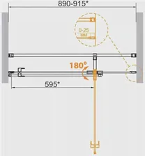 Душевая дверь Cezares Valvola 90x195 VALVOLA-B-1-90-C-Cr
