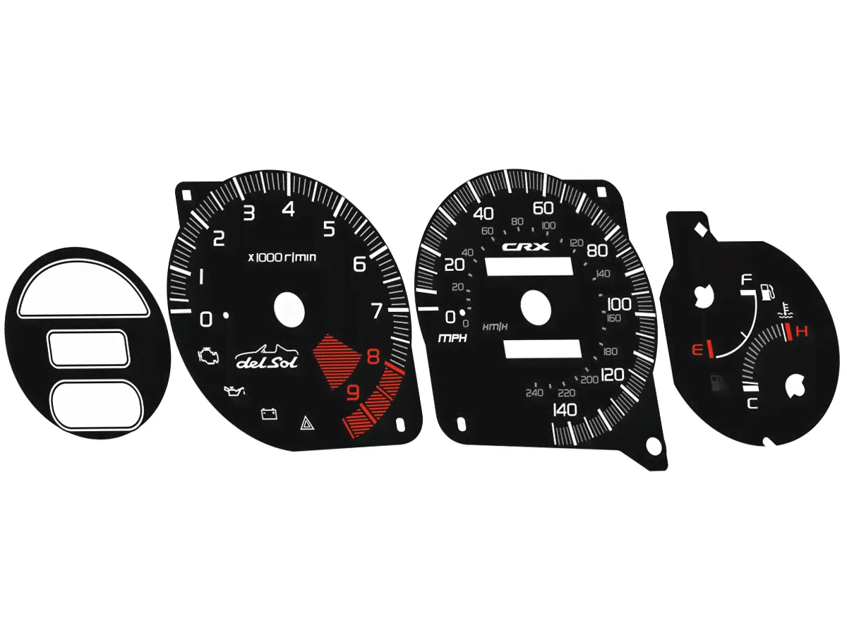 Honda CR-X Del Sol dials-2