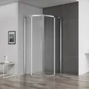 Душевой уголок BelBagno Acqua R-2-100-C-Cr профиль хром