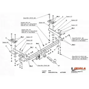 Фаркоп Honda CR-V 1997-2002 твердое крепление (без электрики)-0